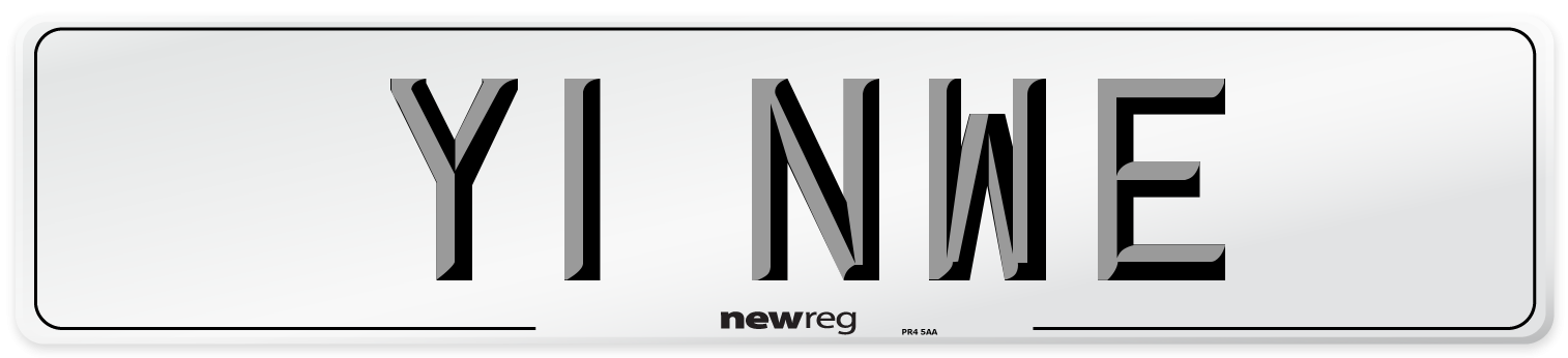 Y1 NWE Number Plate from New Reg